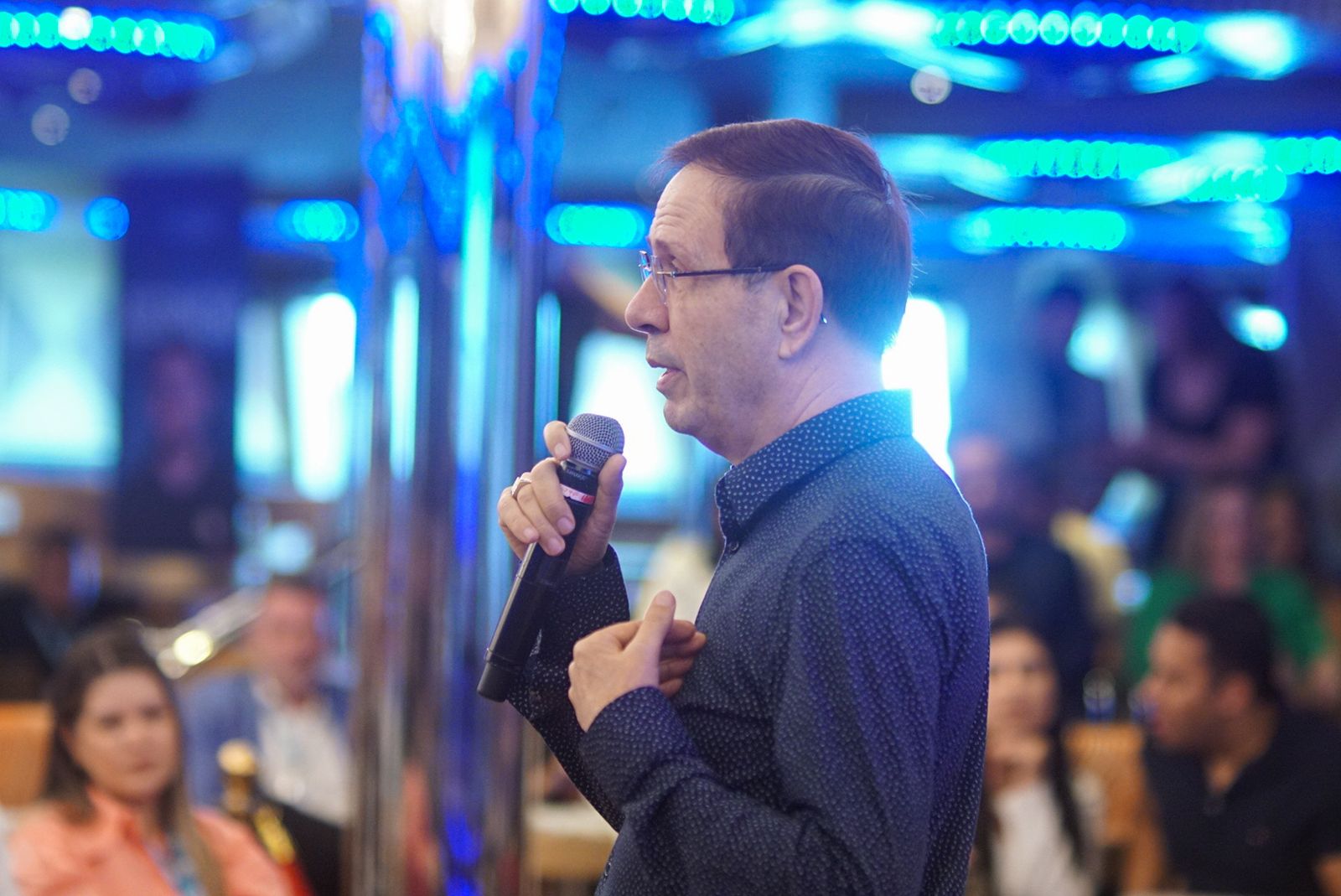 Mentor do MAP em uma aula com empresários convidados